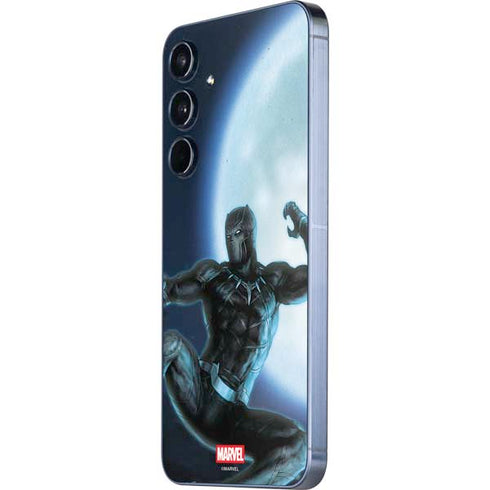 Marvel Black Panther Jumping Through Air Galaxy A55 5G Skin